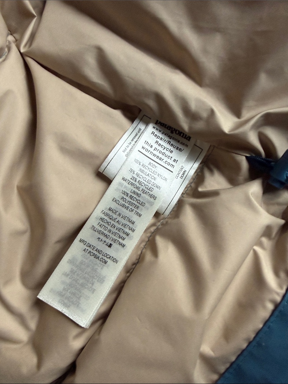 Patagonia Downdrift Jacket with Hood Sz M - Picture 4 of 4